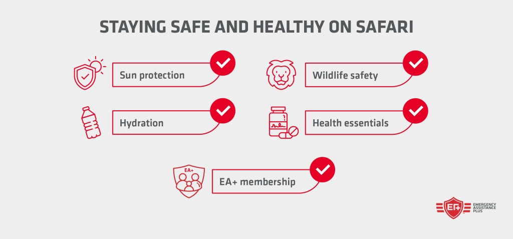 staying safe and healthy on safari